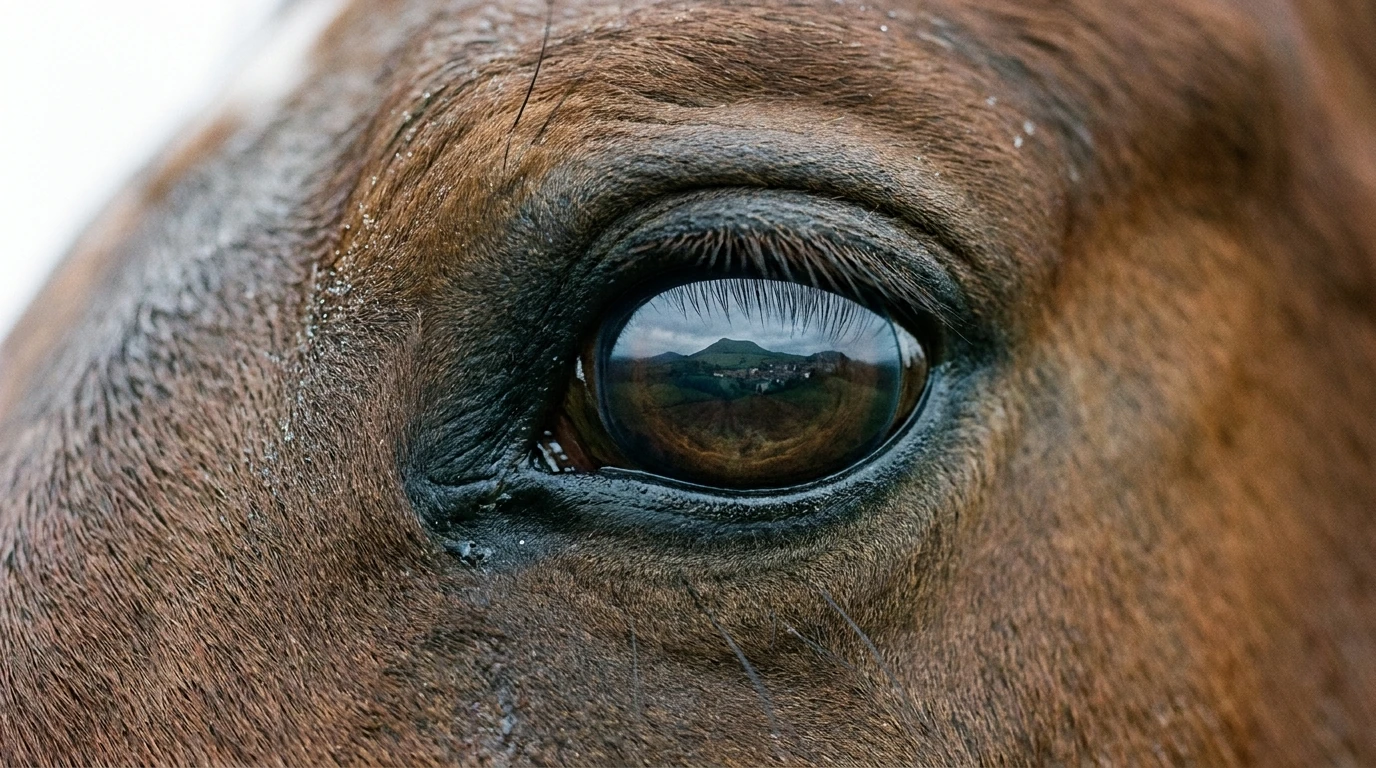 Un regard de cheval au Ecuries HorSysteme, Saint-Christophe-en-Bourbonnais